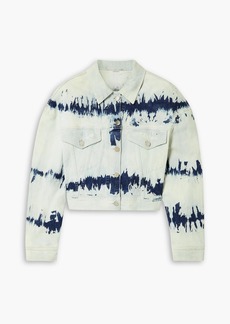Stella McCartney Lingerie - Cropped tie-dyed denim jacket - Blue - IT 46