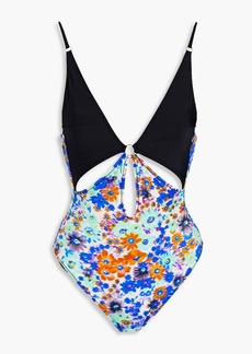 Stella McCartney Lingerie - Cutout floral-print swimsuit - Multicolor - S