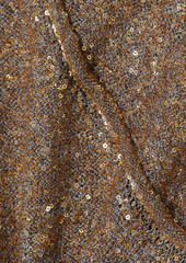 Stella McCartney Lingerie - Cutout sequined metallic knitted mini dress - Metallic - IT 36