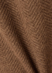 Stella McCartney Lingerie - Double-breasted herringbone wool coat - Brown - IT 46