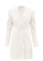 Stella Mccartney - Double-breasted Wool Blazer Dress - Womens - White