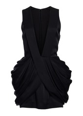 Stella McCartney - Draped Mini Dress - Black - IT 38 - Moda Operandi