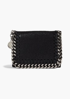Stella McCartney Lingerie - Falabella faux brushed-leather wallet - Black - OneSize