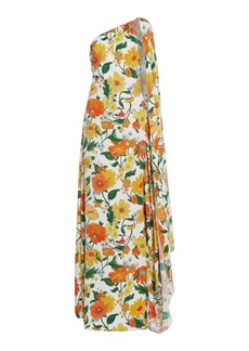 Stella McCartney - Floral-Printed Asymmetric Maxi Dress - Print - IT 38 - Moda Operandi