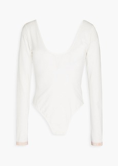 Stella McCartney Lingerie - Ivy Chatting stretch-cotton bodysuit - White - M