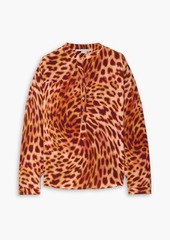 Stella McCartney Lingerie - Leopard-print silk crepe de chine shirt - Orange - IT 42