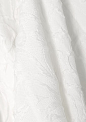 Stella McCartney Lingerie - Lila belted silk-blend cloqué playsuit - White - IT 38
