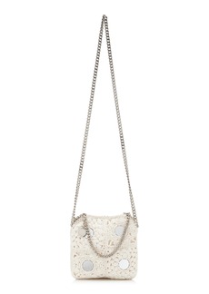 Stella McCartney - Mini Falabella Mirror-Detailed Crocheted Bag - Neutral - OS - Moda Operandi