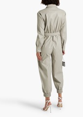 Stella McCartney Lingerie - Mira cropped faux leather jumpsuit - Neutral - IT 36