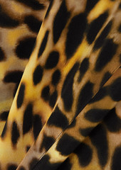 Stella McCartney Lingerie - Naya leopard-print silk crepe de chine midi skirt - Orange - IT 36