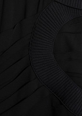 Stella McCartney Lingerie - One-sleeve gathered crepe midi dress - Black - IT 36