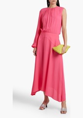 Stella McCartney Lingerie - One-sleeve gathered stretch-crepe midi dress - Pink - IT 36