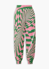 Stella McCartney Lingerie - Ed Curtis printed cotton-fleece track pants - Pink - XXS