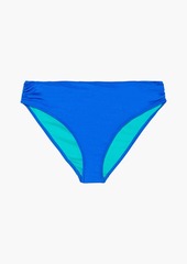 Stella McCartney Lingerie - Ruched mid-rise bikini briefs - Blue - XS