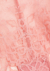 Stella McCartney Lingerie - Scalloped metallic lace mid-rise briefs - Pink - M