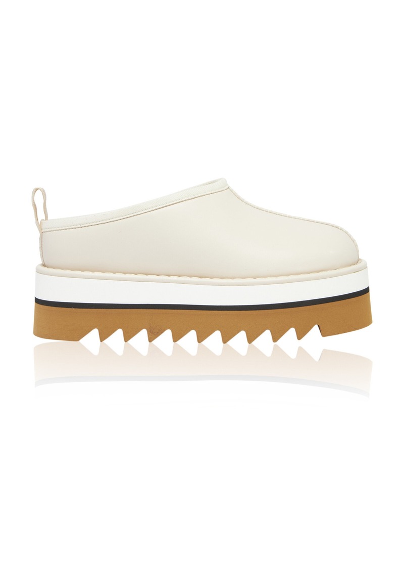 Stella McCartney - Sneakelyse Eco-Leather Slippers - White - IT 36 - Moda Operandi