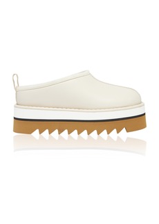 Stella McCartney - Sneakelyse Eco-Leather Slippers - White - IT 37 - Moda Operandi