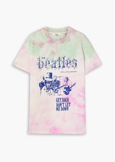 Stella McCartney Lingerie - The Beatles Get Back printed tie-dyed cotton-jersey T-shirt - Pink - XS