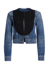 Stella McCartney - Tuxedo Denim Jacket - Medium Wash - XS - Moda Operandi