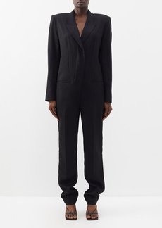 Stella Mccartney - Tuxedo-lapel Tailored Jumpsuit - Womens - Black - 34 IT