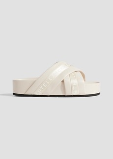 Stella McCartney Lingerie - Vesta printed faux leather platform sandals - White - EU 39