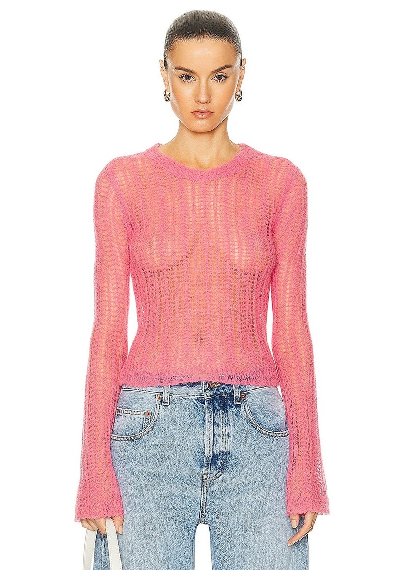 Stella McCartney Airy Lace Knit Sweater