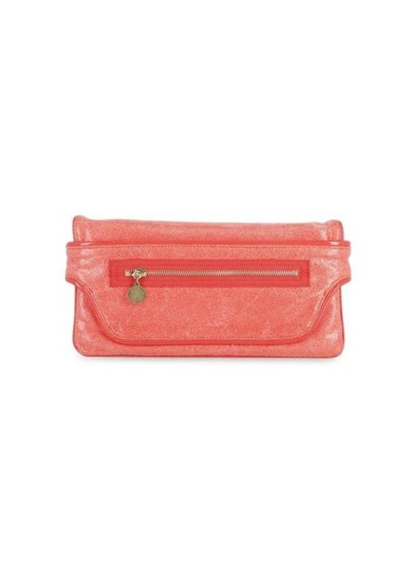 Stella Mccartney Appaloosa Clutch In Red Faux Leather