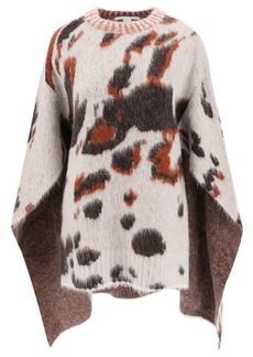 Stella mccartney appaloosa jacquard cape sweater