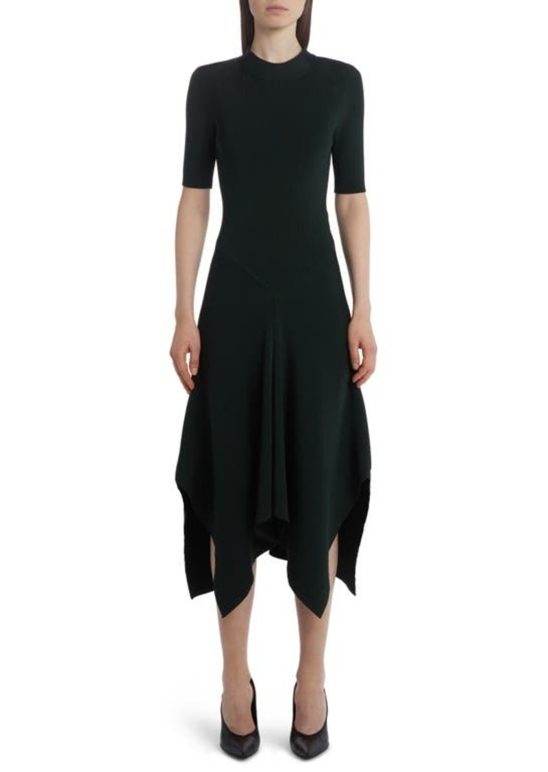 Stella McCartney Asymmetric Compact Rib Sweater Dress