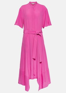 Stella McCartney Asymmetrical silk midi dress