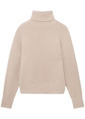 Stella mccartney asymmetrical sweater in ribbed cashmere knit