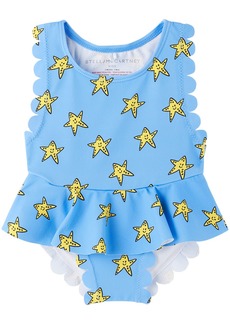 Stella McCartney Baby Blue 'Smiling Stella Star' Swimsuit