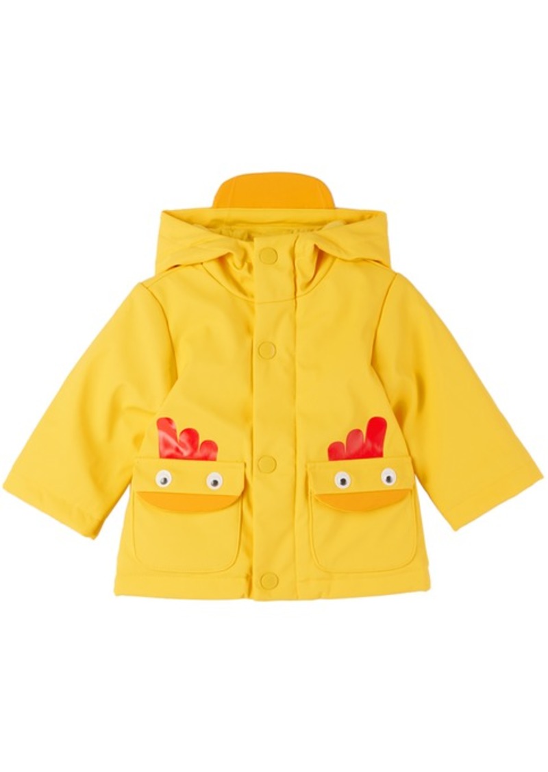 Stella McCartney Baby Yellow Padded Chick Rain Coat