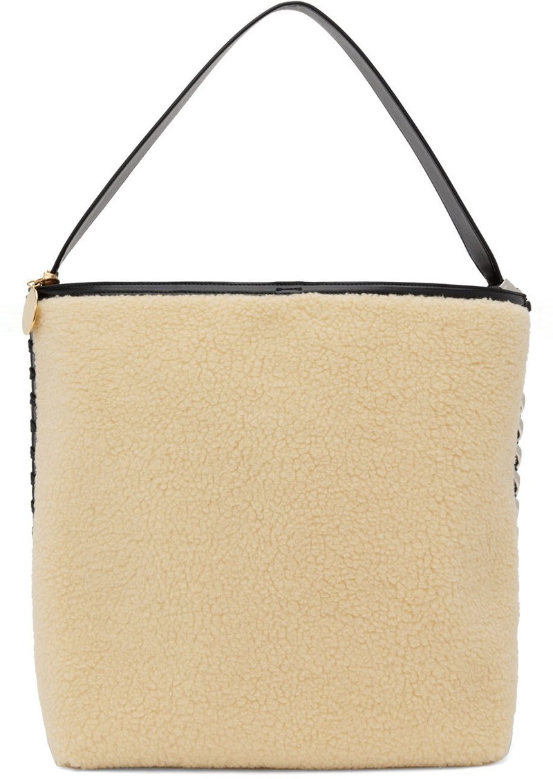 Stella McCartney Beige & Black Shearling Tote