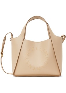 Stella McCartney Beige Logo Studded Grainy Alter Mat Bag