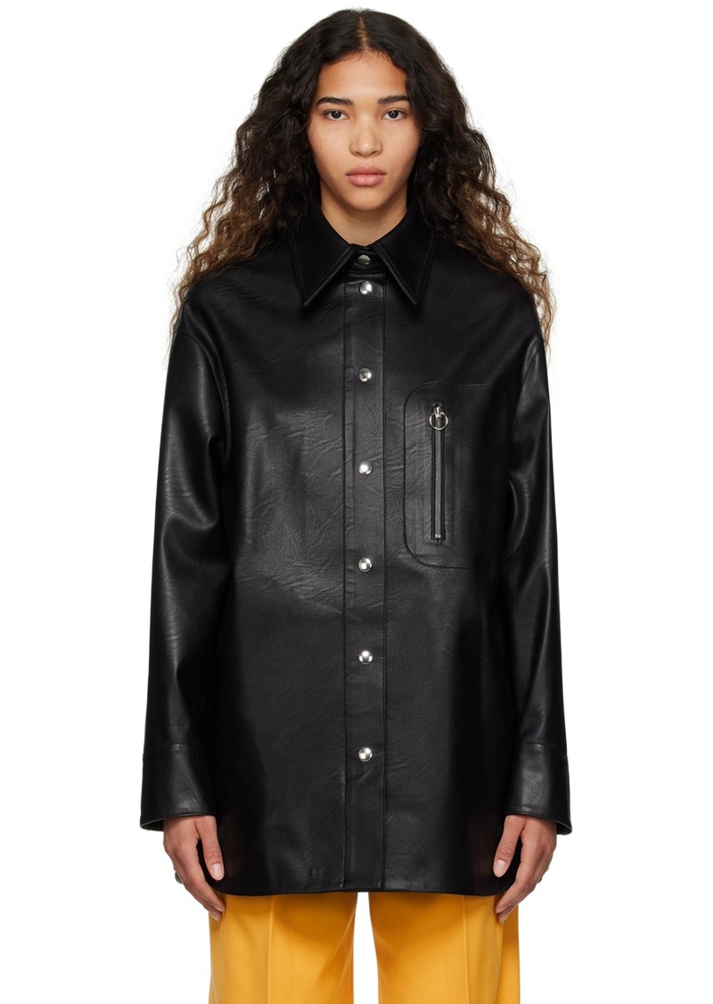Stella McCartney Black Alter Mat Faux-Leather Jacket