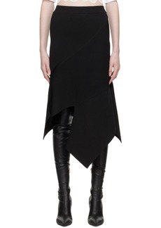 Stella McCartney Black Asymmetric Midi Skirt