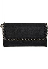 Stella McCartney Black Falabella Continental Wallet