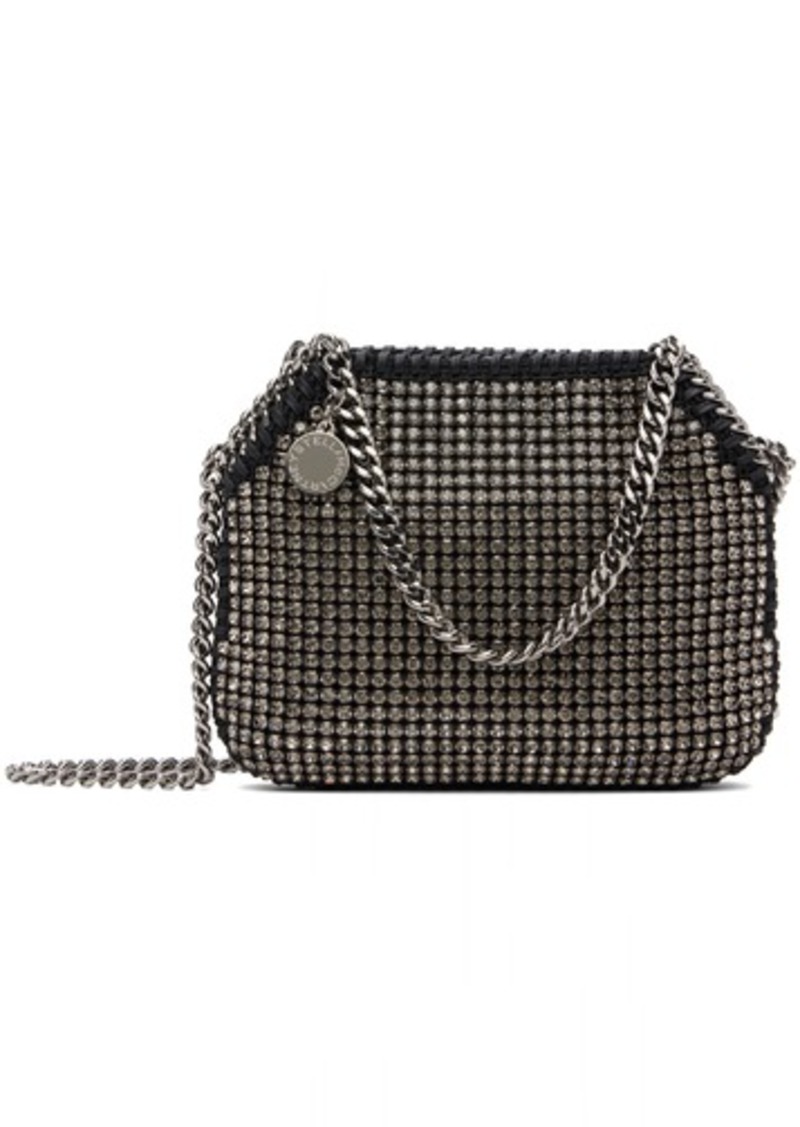 Stella McCartney Black Falabella Tiny Crystal Tote Bag