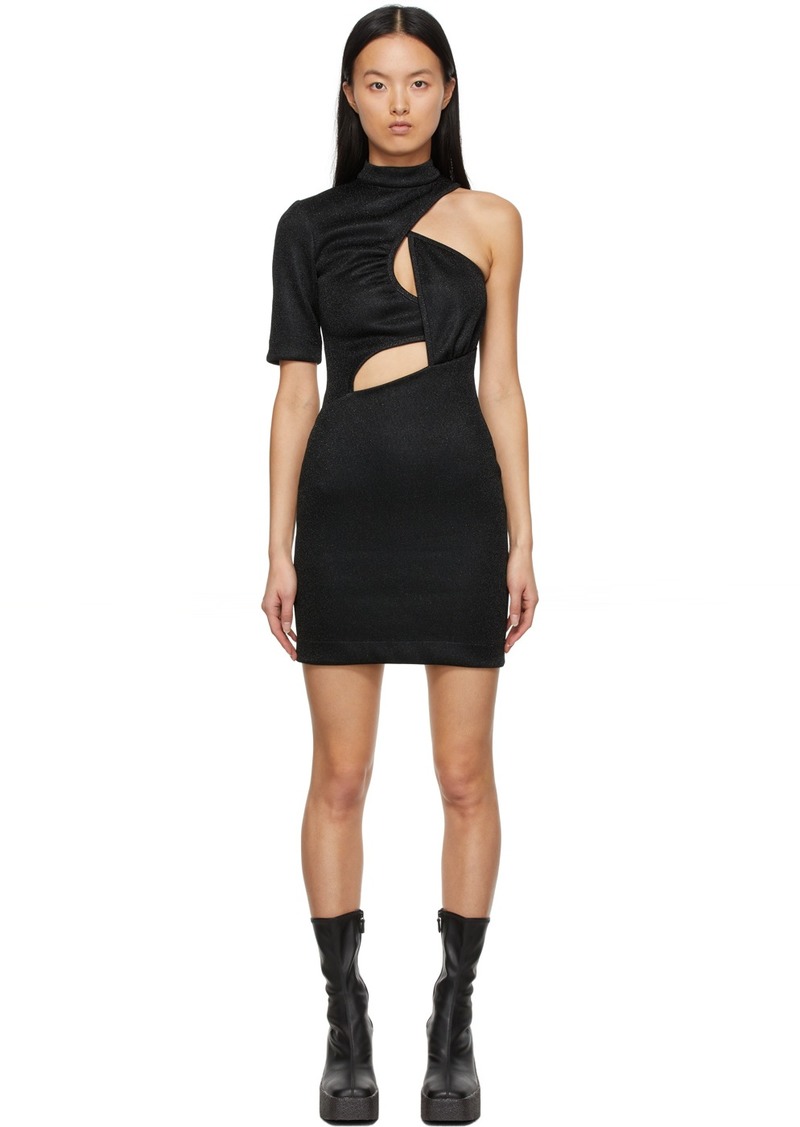 Stella McCartney Black Metallic Malisa Mini Dress