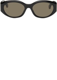 Stella McCartney Black Oval Sunglasses