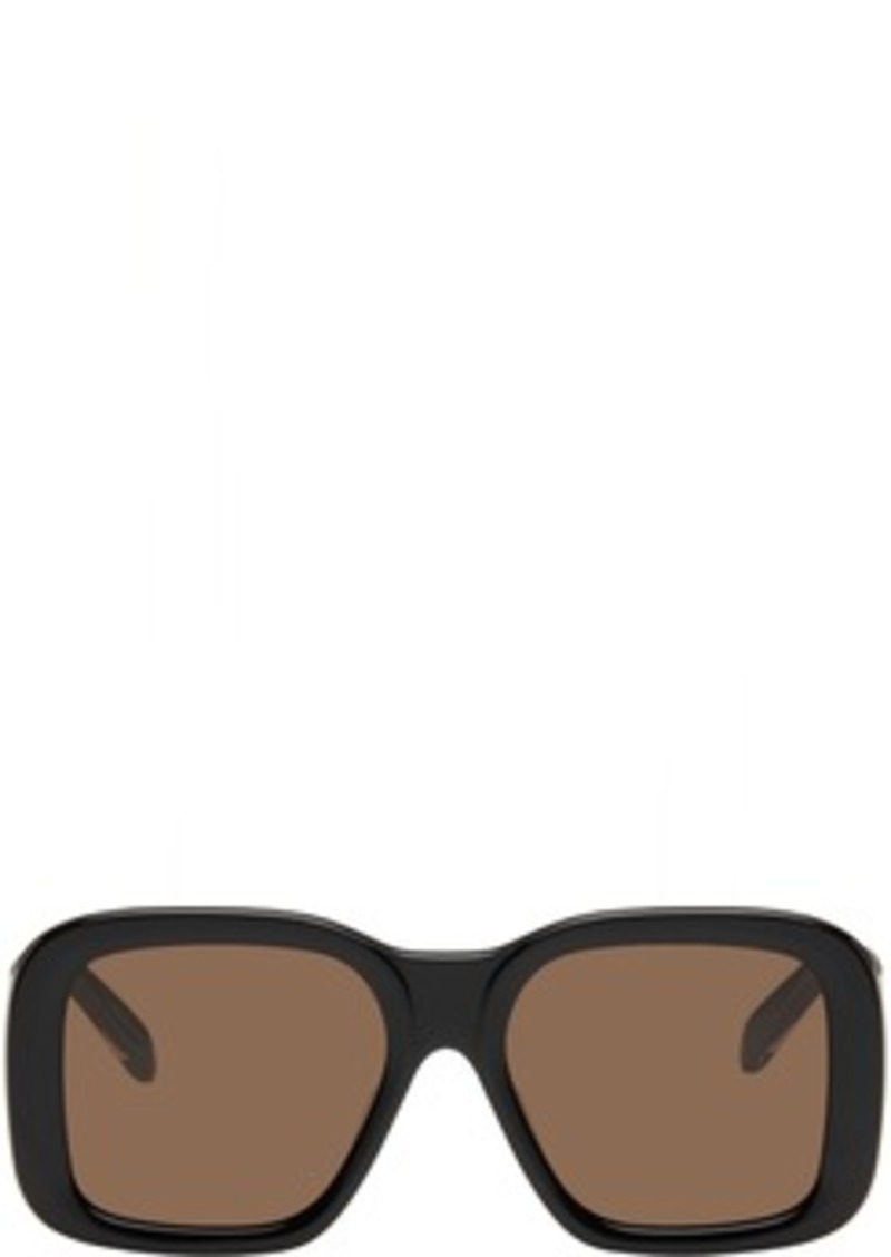 Stella McCartney Black Oversized Square Sunglasses