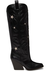 Stella McCartney Black Star Cowboy Boots