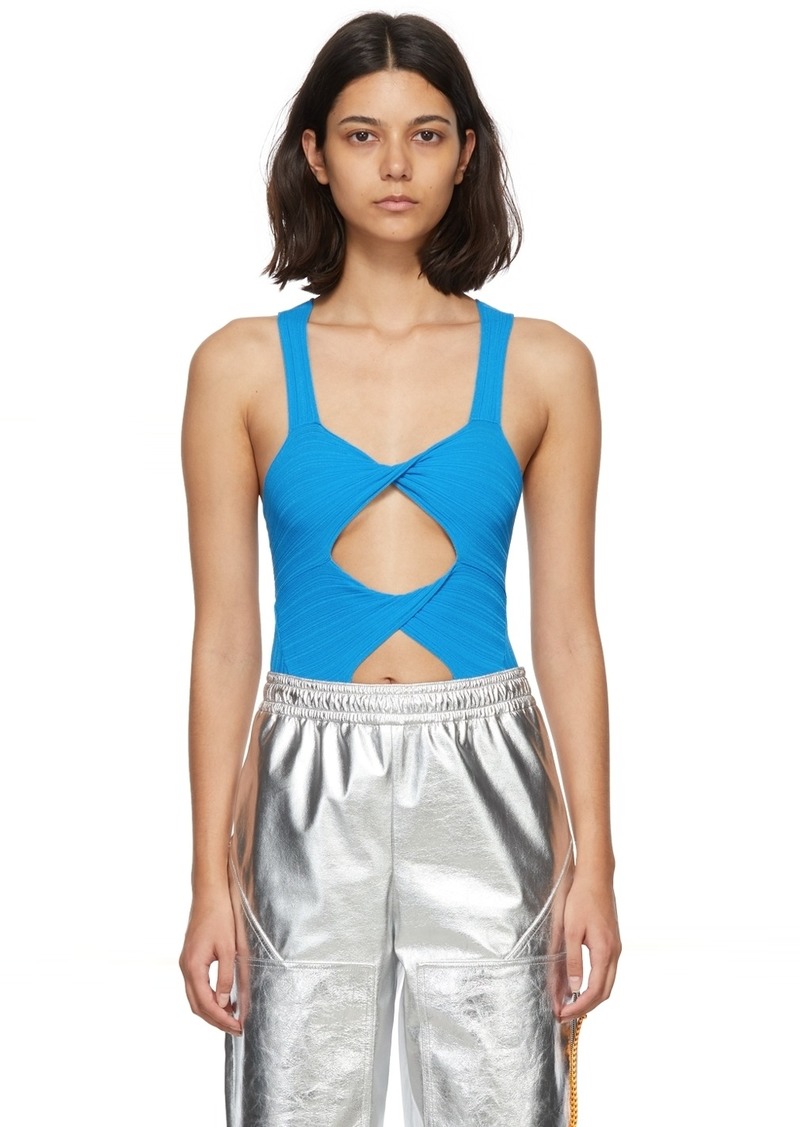 Stella McCartney Blue Viscose Bodysuit