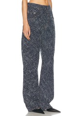 Stella McCartney Boucle Denim Loose Wide Leg