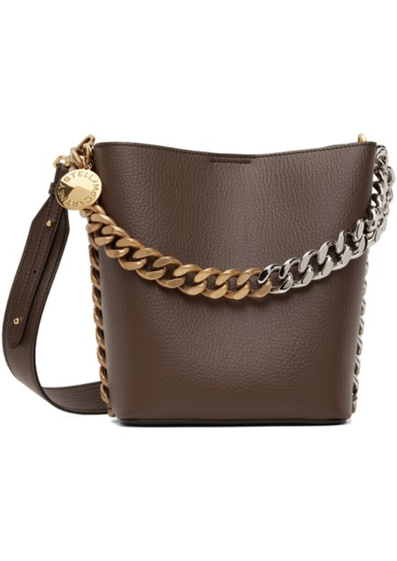 Stella McCartney Brown Frayme Grainy Alter Mat Bag