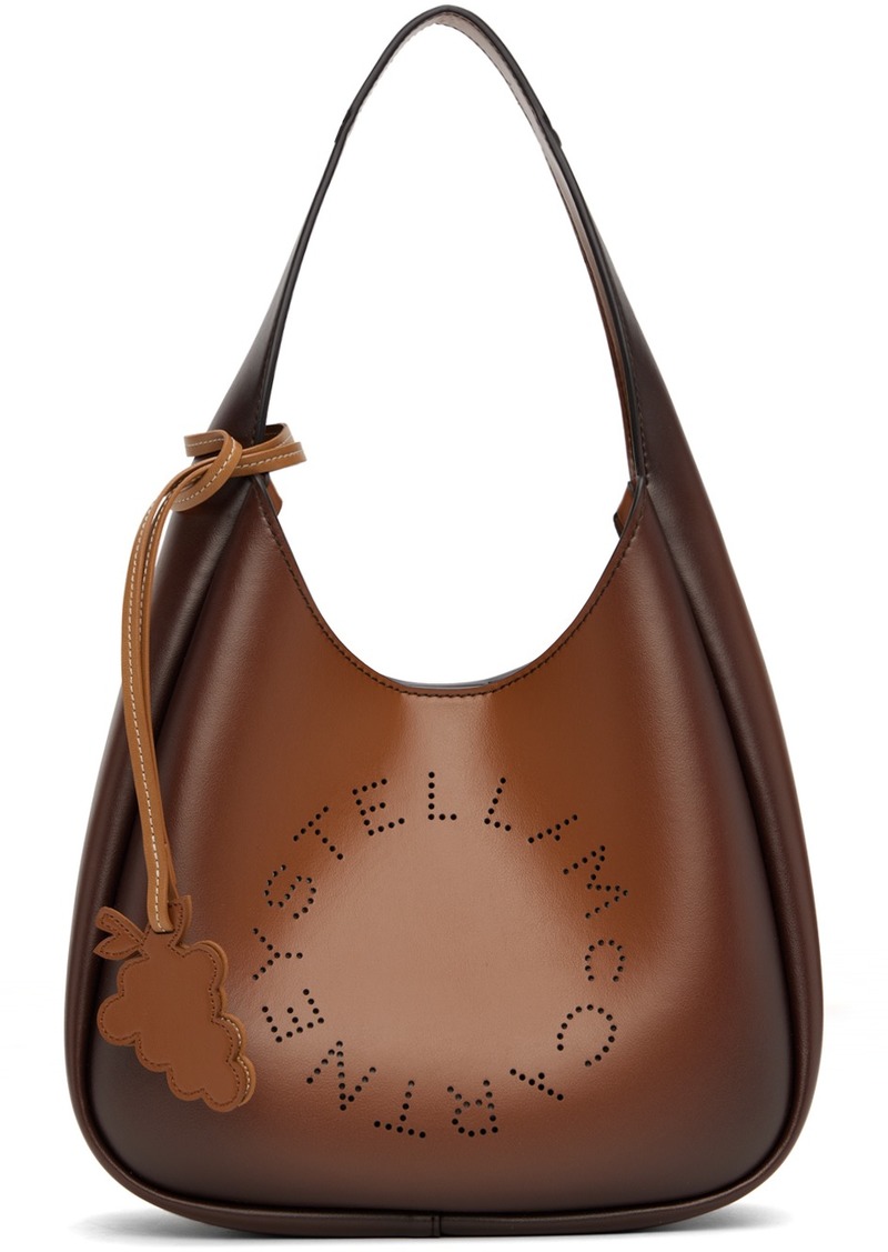 Stella McCartney Brown Logo Slouchy Tote