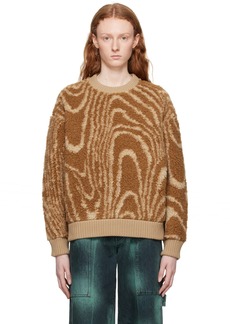 Stella McCartney Brown Stripe Sweater