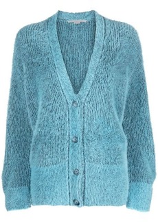 STELLA MCCARTNEY brushed-effect button-up cashmere
