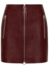 STELLA MCCARTNEY BURGUNDY VISCOSE BLEND MINISKIRT